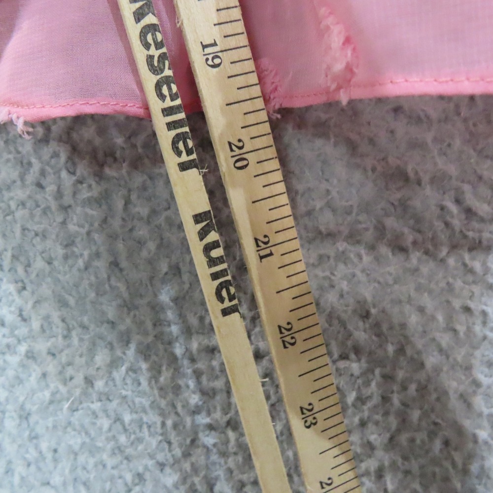 Lush Barbiecore Pink Smocked Peplum Top Puff Sleeve Coquette Cottagecore Medium - Picture 8 of 12